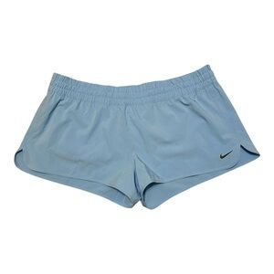 NWT Nike Swim Cover-Up Shorts Women’s XL Blue 3” Active Pull On Athletic Shorts